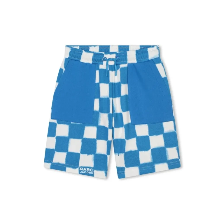 Little Marc Jacobs Boys Spray-Paint Cotton Bermuda Shorts