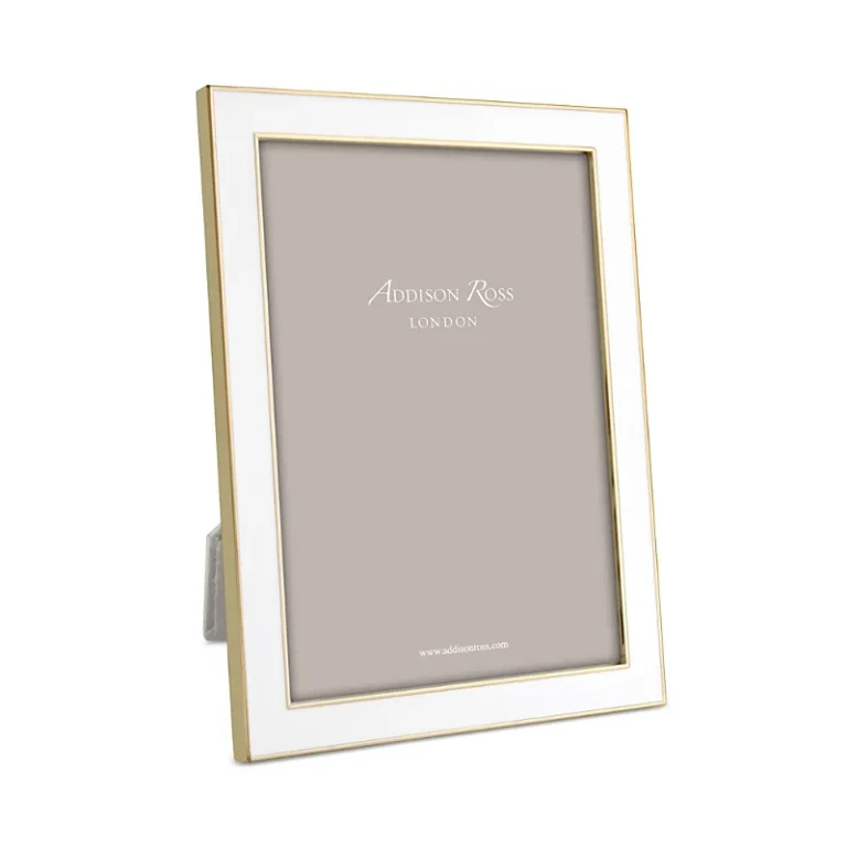 Addison Ross White Enamel Picture Frame, 4 x 6