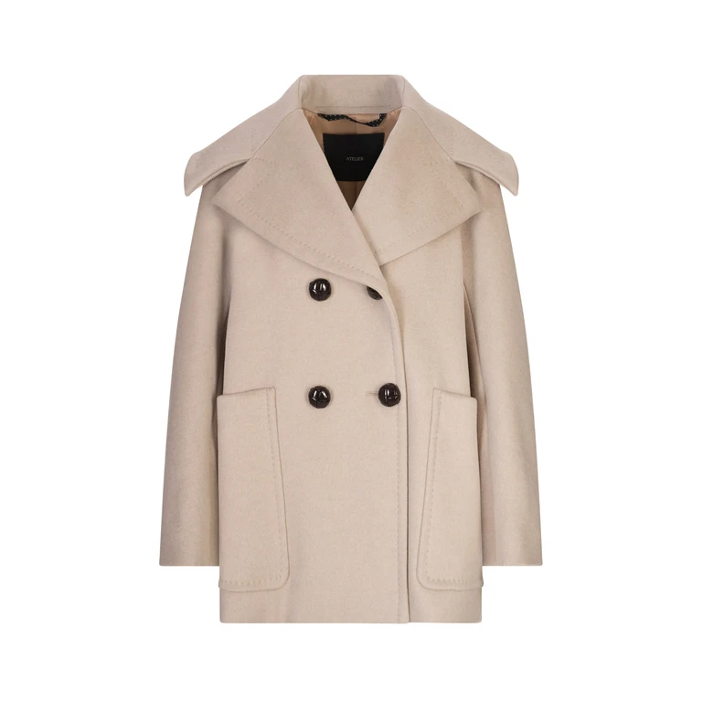 Max Mara Coats Sand Cashmere - Women