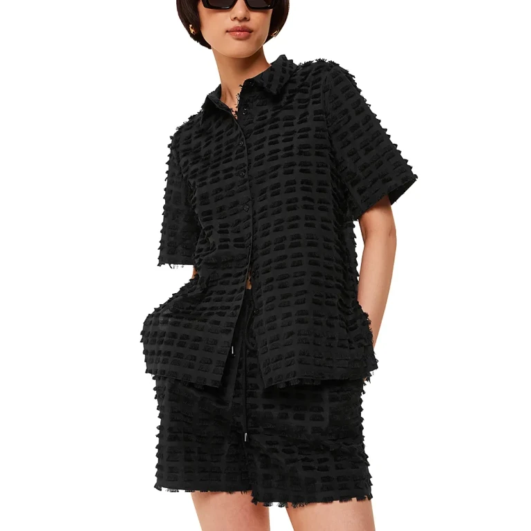 Whistles Camilla Fringed Shirt
