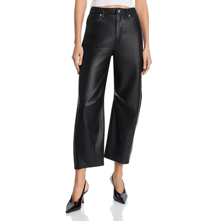 Blanknyc Faux Leather Barrel Leg Pants