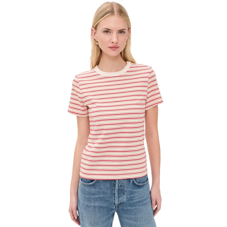 Pistola Alba Tee White Red Stripe XL