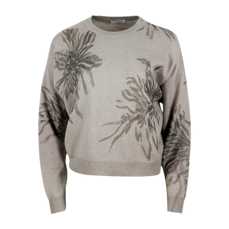 Jersey de Cuello Redondo Brunello Cucinelli - Blanco