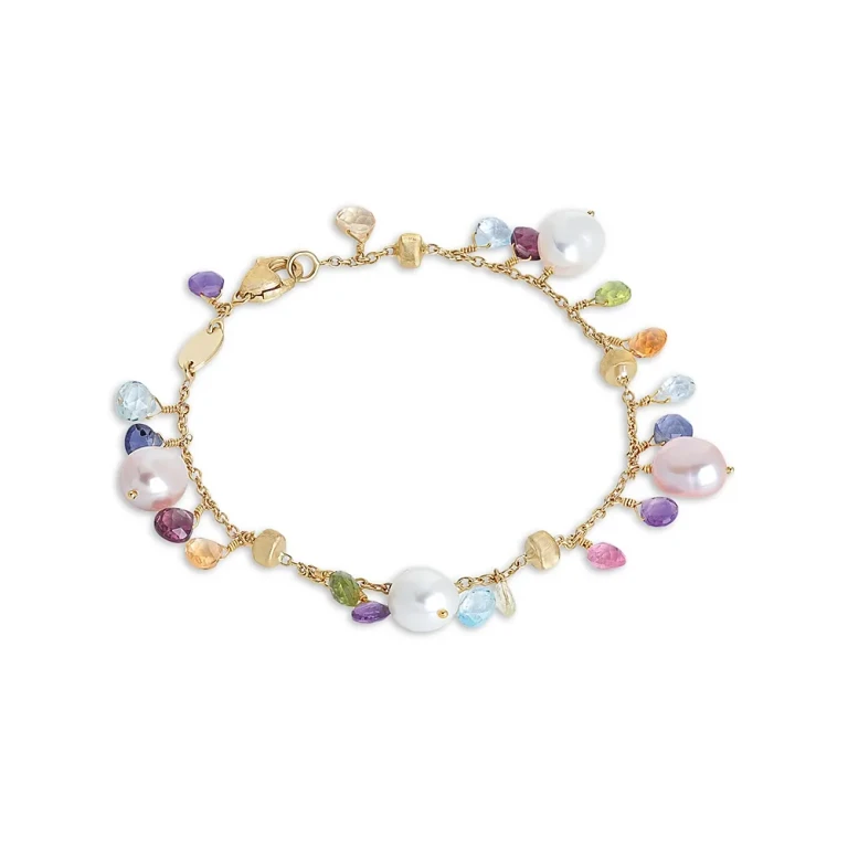 Marco Bicego 18K Yellow Gold Paradise Cultured Pearl Single Strand Bracelet