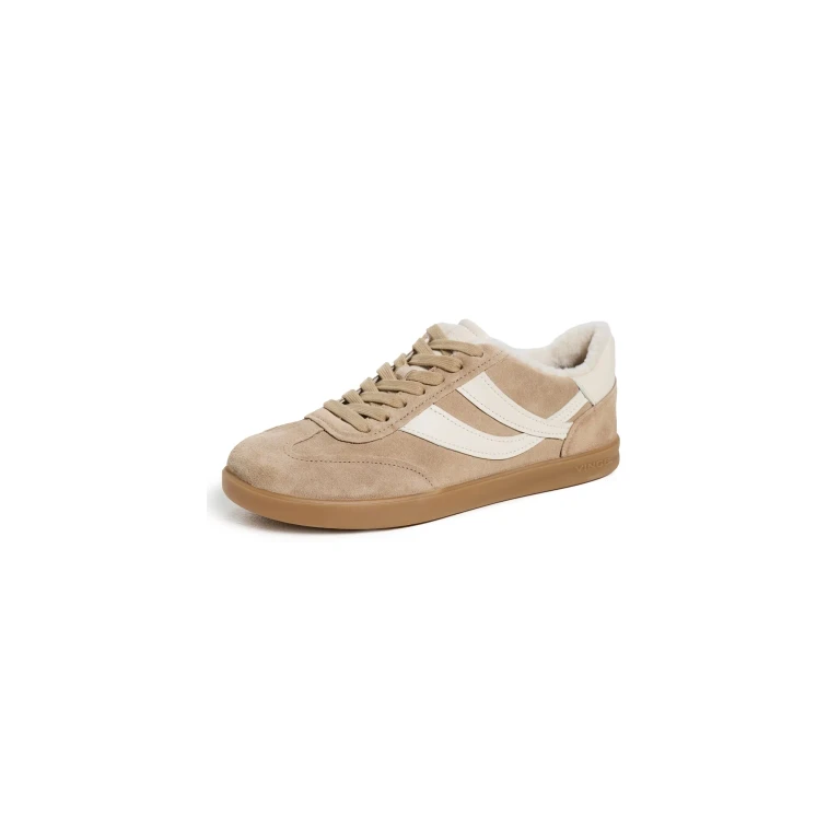 Vince Oasis Shearling Sneakers sand trail 6.5