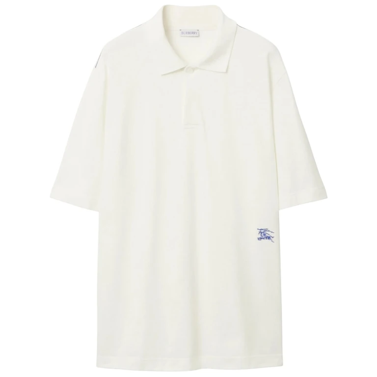 Burberry Equestrian Knight-Detail Short Sleeve Polo Shirt