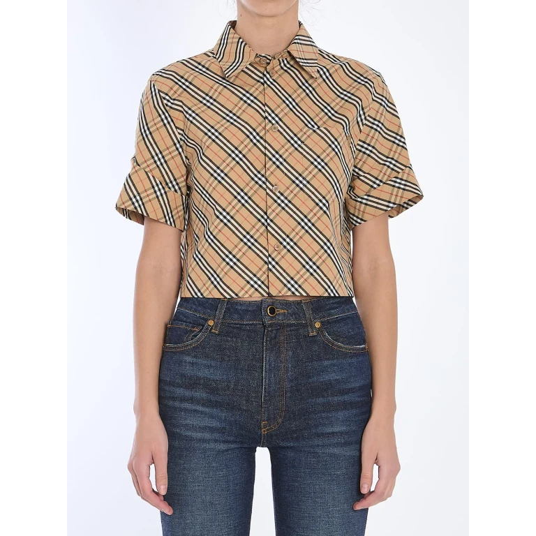 Burberry 格纹短款衬衫