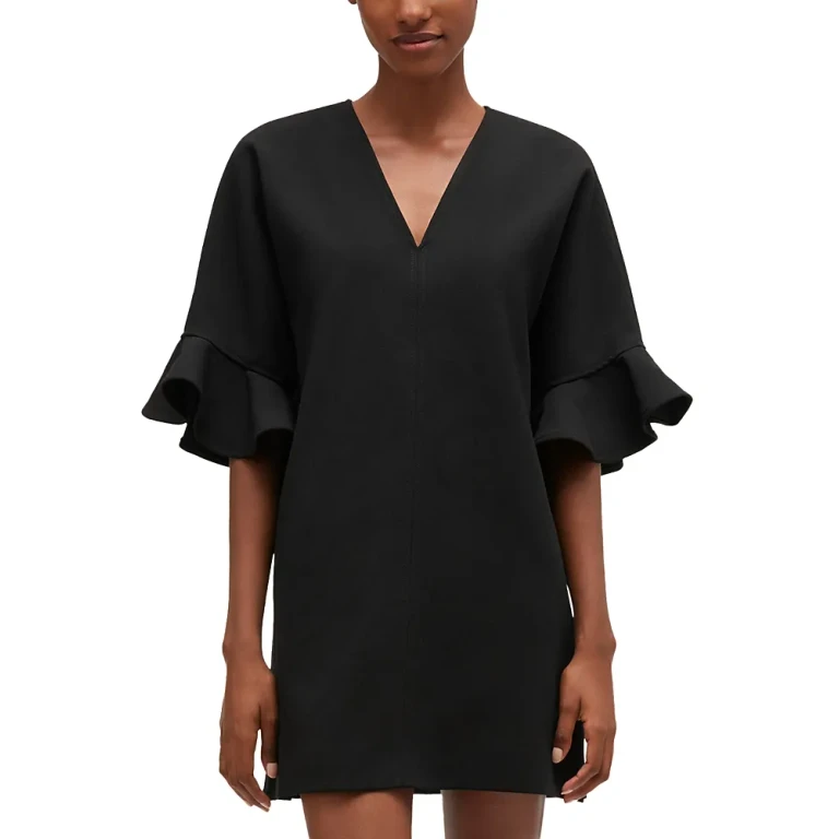 Ganni Mini Ruffle Dress