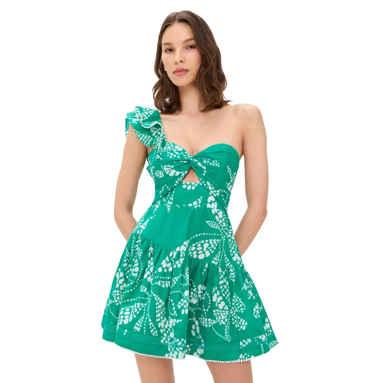 Poupette St Barth Niki Mini Dress Mint Austral S
