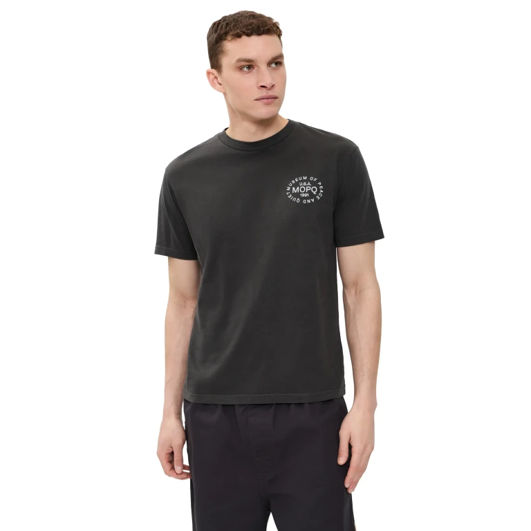 Museum of Peace and Quiet Stamp T-Shirt Black XXL