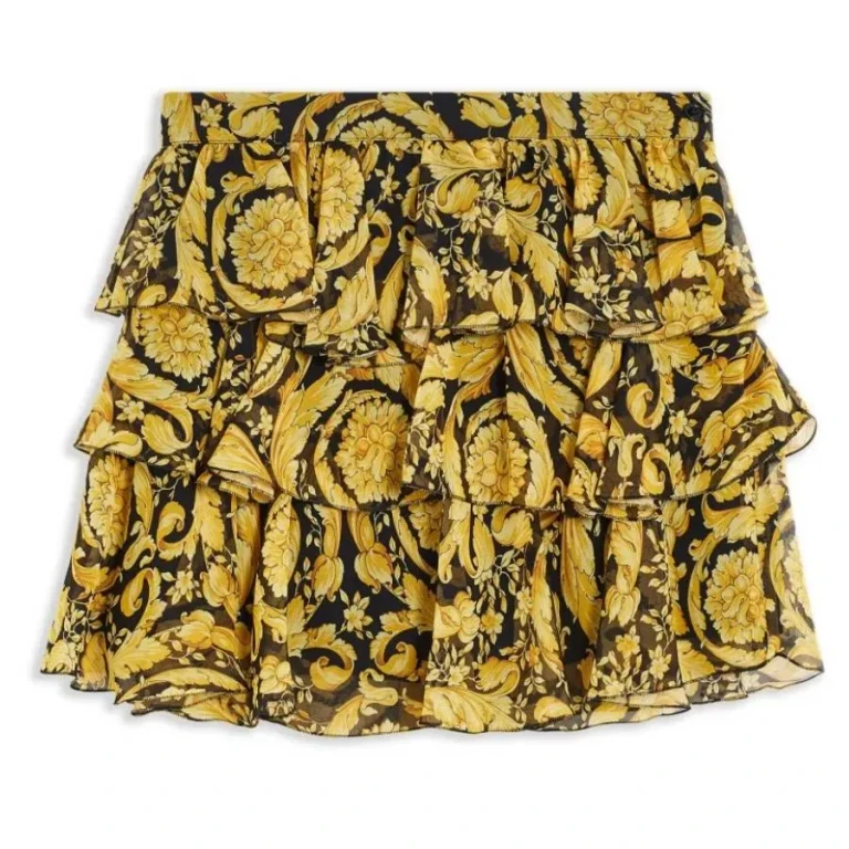 Versace Kids Barocco Print Skirt