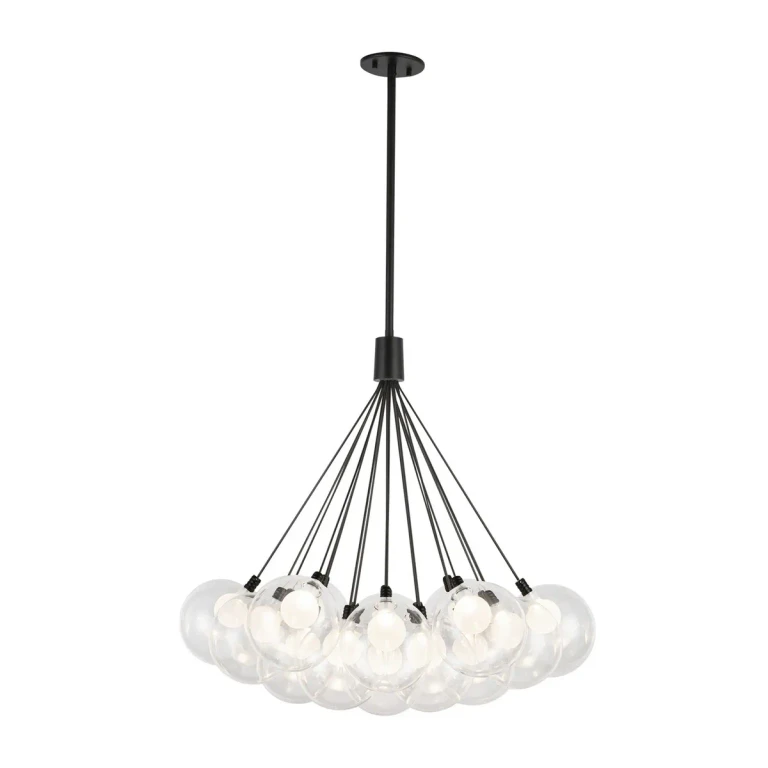 Black LED Chandelier from the Bolla Collection