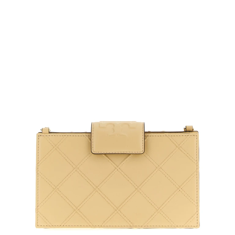 Beige Lamb Leather Cardholder Accessory - Women
