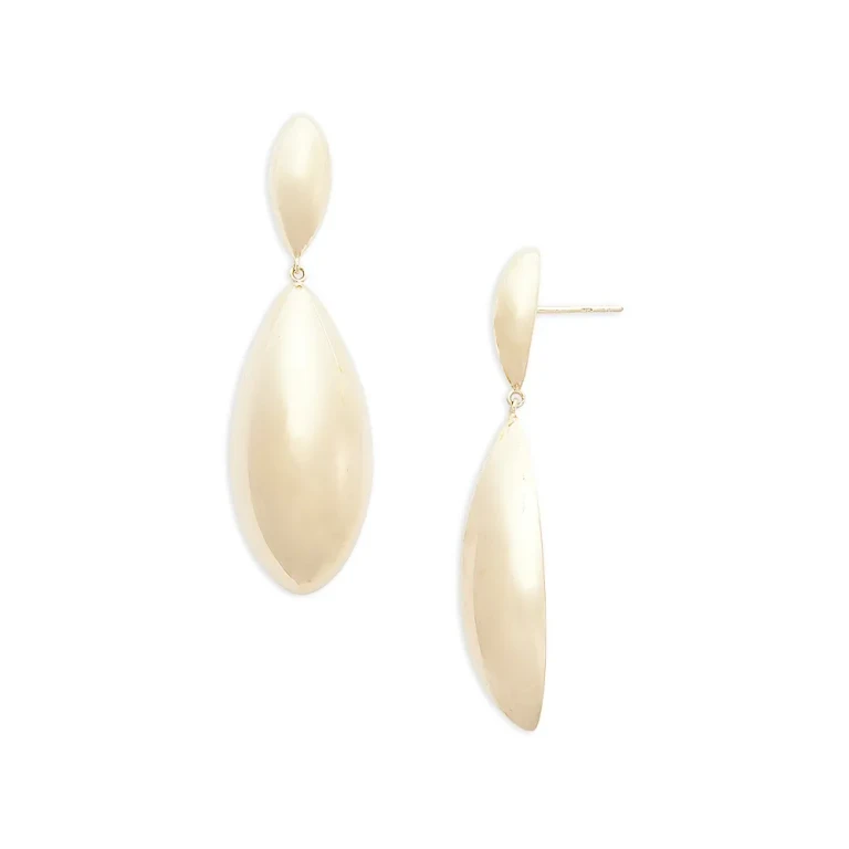 Jennifer Zeuner Dru Polished Pear Drop Earrings