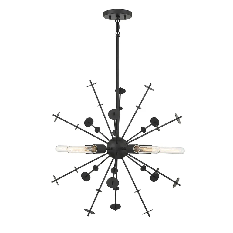 Trade Winds Kenneth 5-Light Pendant in Matte Black