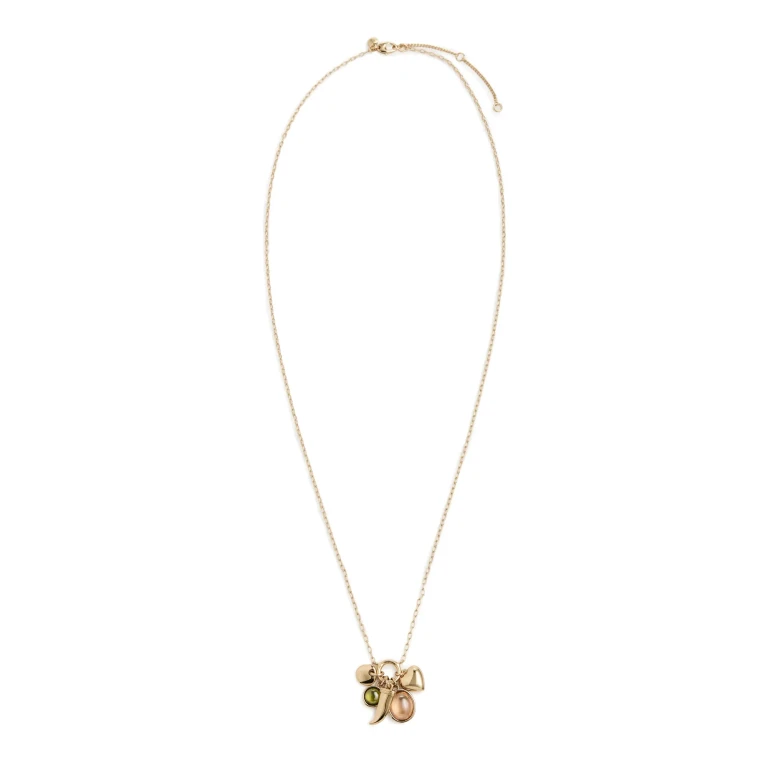 Madewell Chunky Oval Pendant Layer Pack Necklace Polished Bronze One Size