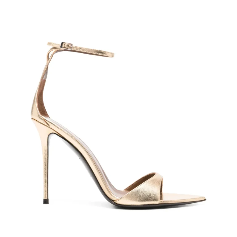 Giuseppe Zanotti Intriigo Strap 105 Sandals In Gold Leather