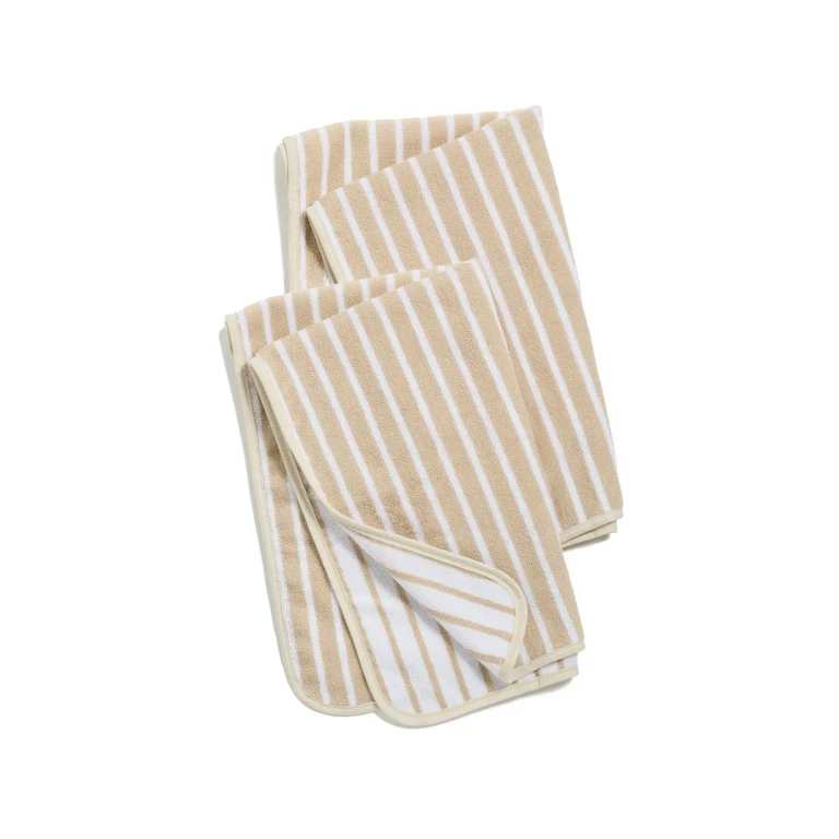 Weezie Patterned Signature Hand Towels 2 Pack Parker Sand One Size