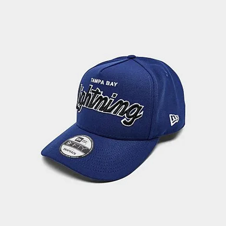 New Era Tampa Bay Lightning NHL 9FIFTY A-Frame Snapback Hat in Navy