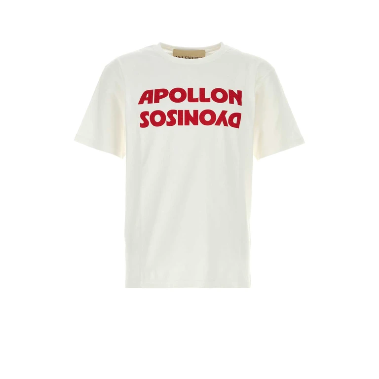 Valentino Garavani White Cotton T-Shirt Biancorosso Exterior - Men