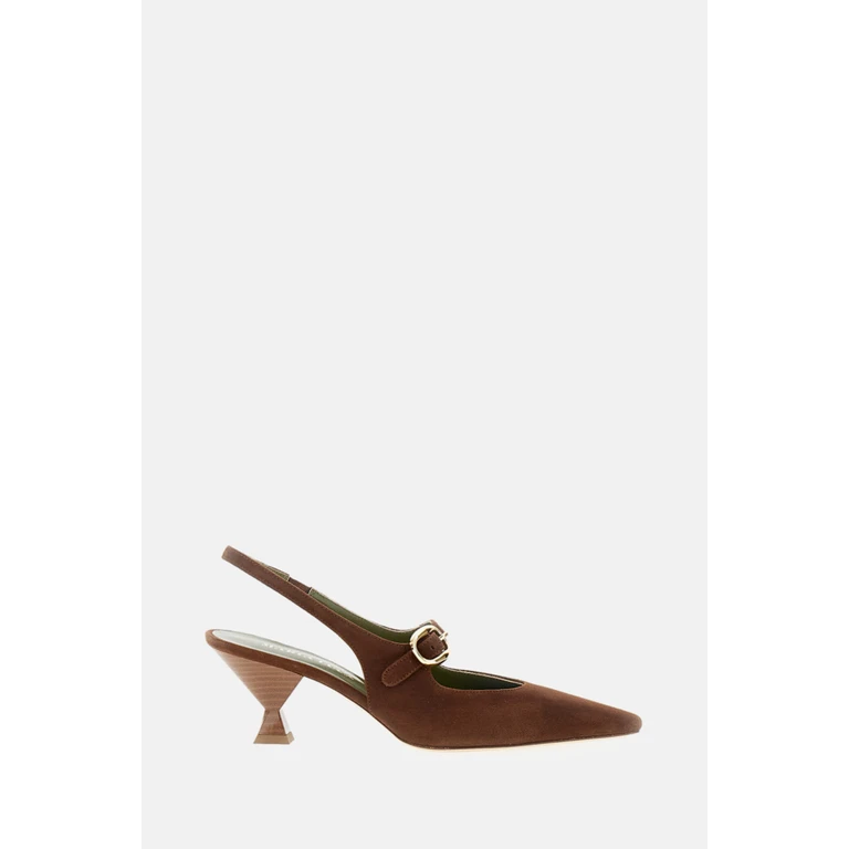 MARIA LUCA With Heel Brown Goatskin Leather - Women