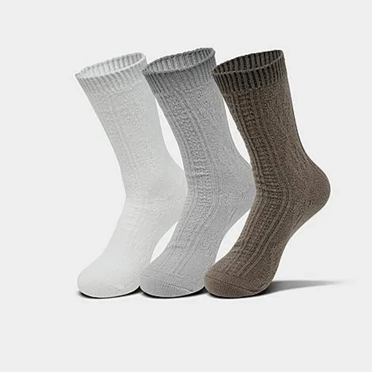 Women's Sonneti Braided Knit Crew Socks (3-Pack) Size: Medium