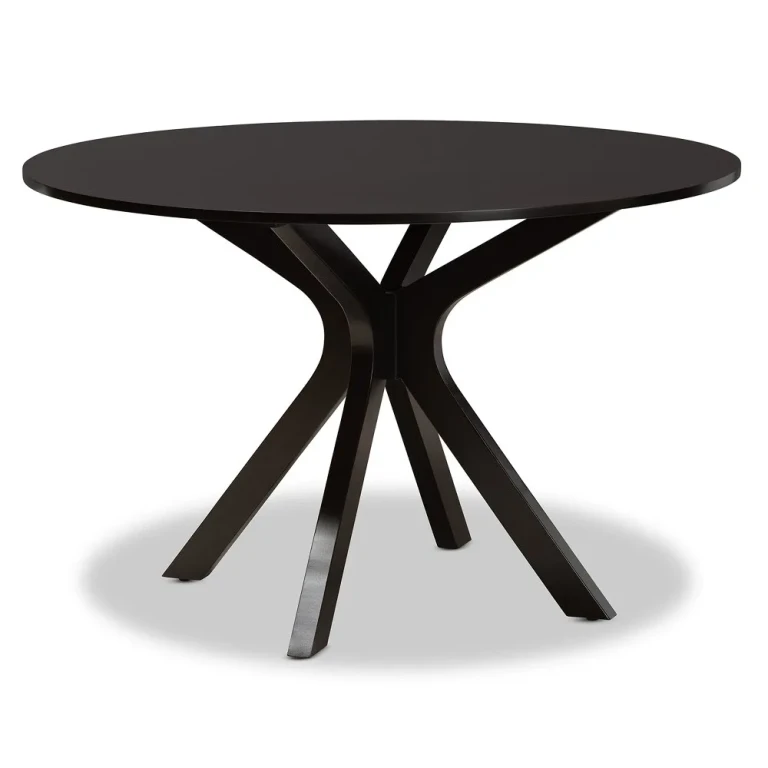 Kenji Dark Brown Round Dining Room Table