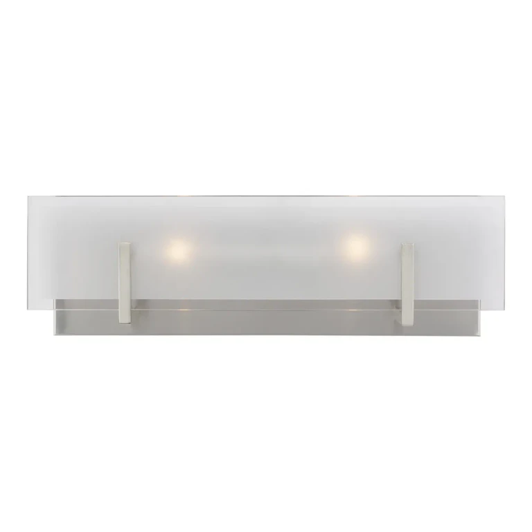 Syll 2-Light Bathroom Vanity Light in Brushed Nickel