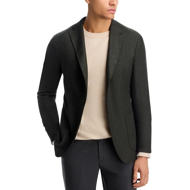 Boglioli Stretch Wool Blend Flannel Slim Fit K-Jacket