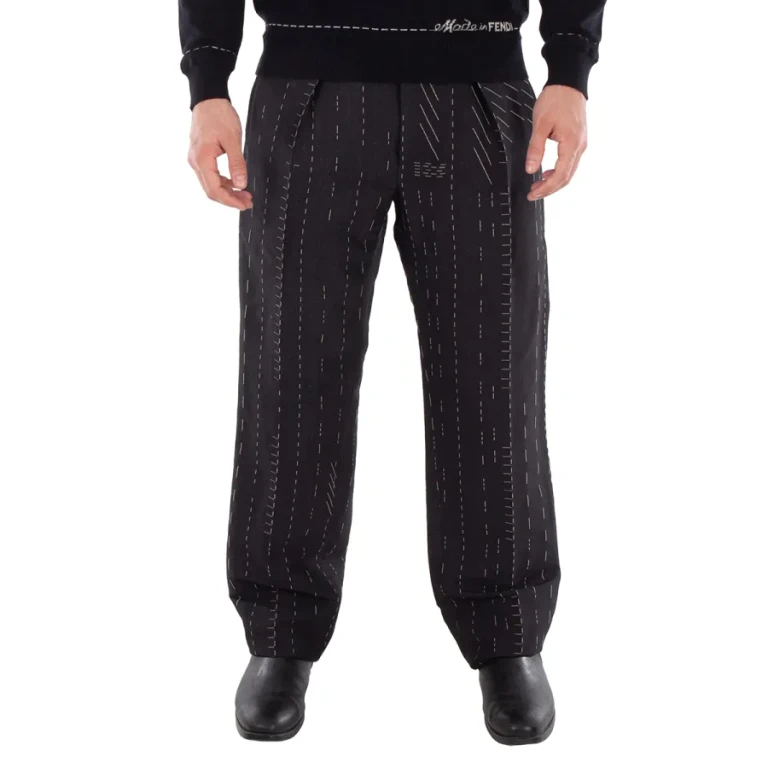 Fendi Straight-Leg Pleated Pants