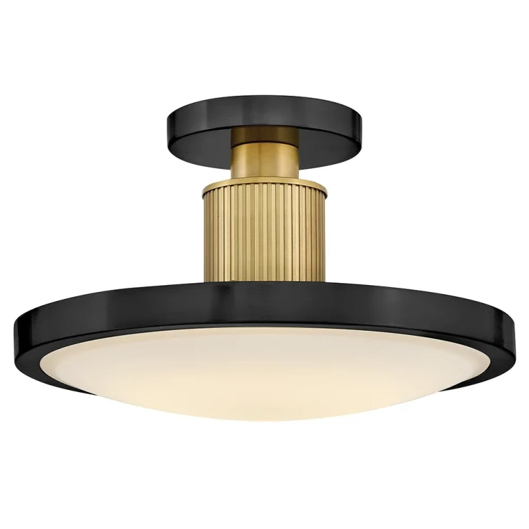 Black LED Semi-Flush Mount from the Kieran Collection