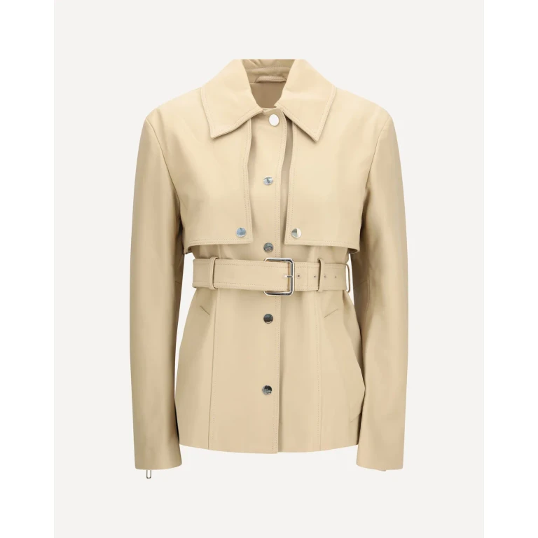 MAX MARA SPORTMAX Stenzone convertible leather Jacket Female 38