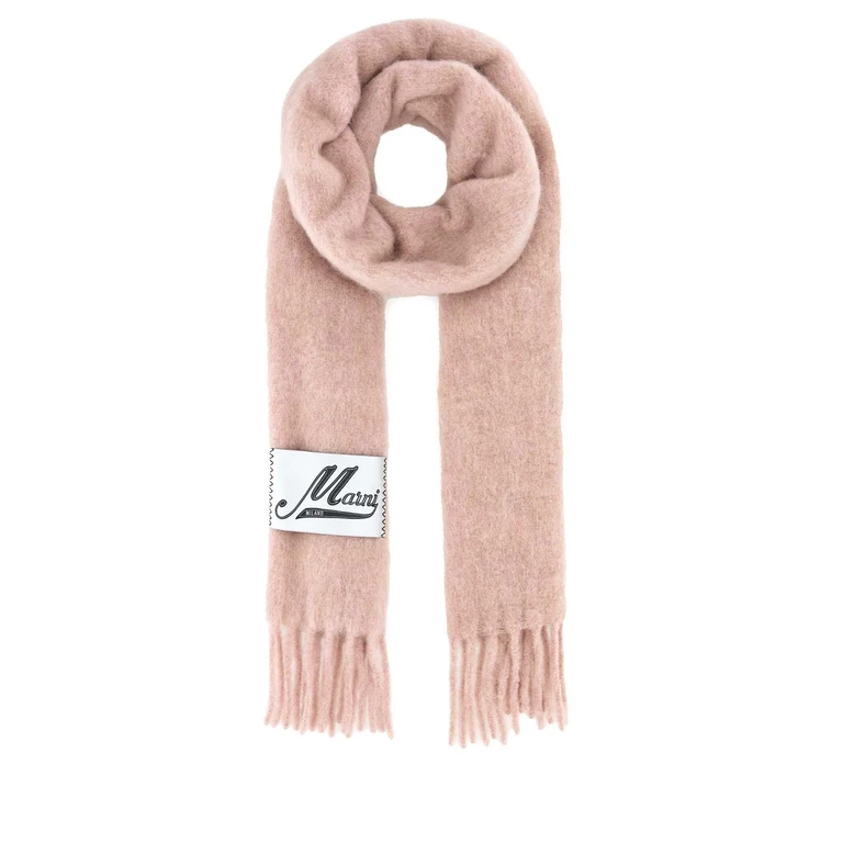 Marni Pink Alpaca Blend Scarf