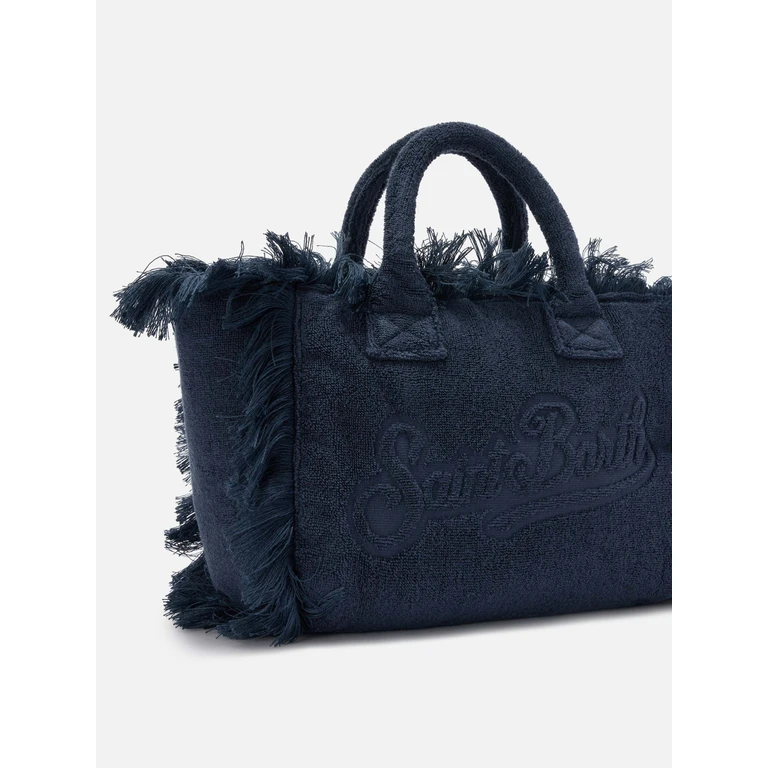 Mc2 Saint Barth Blue Solid Terry Effect Colette Bag - Unisex