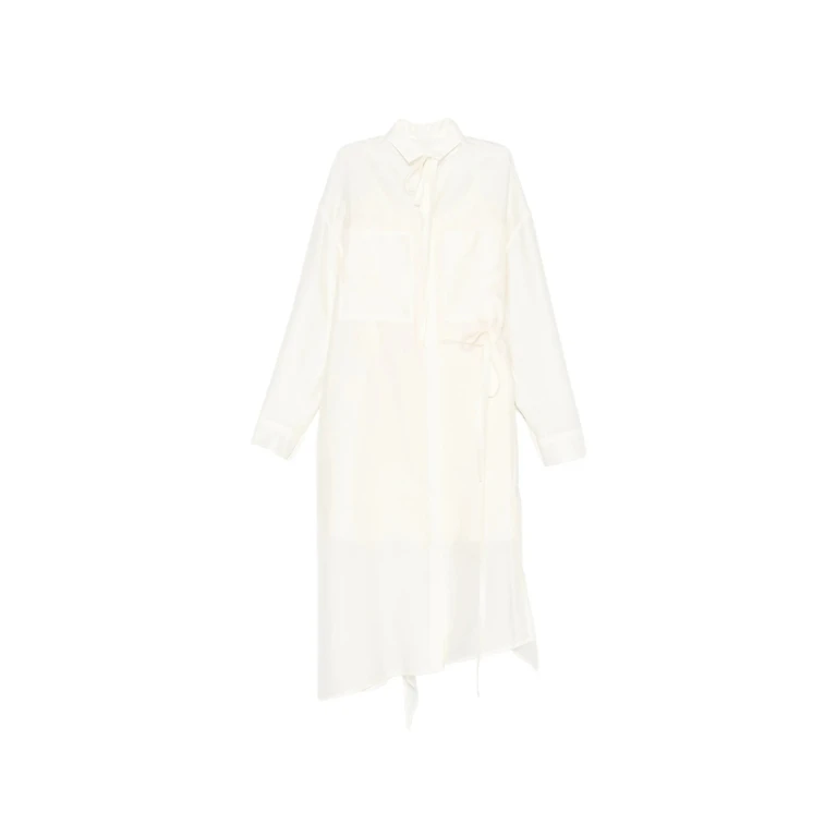 System Tie-neck Pocket Dress