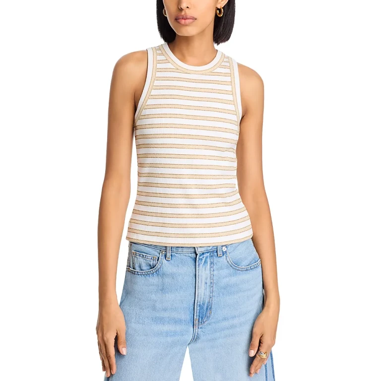 Veronica Beard Cropped Jordyn Tank Top