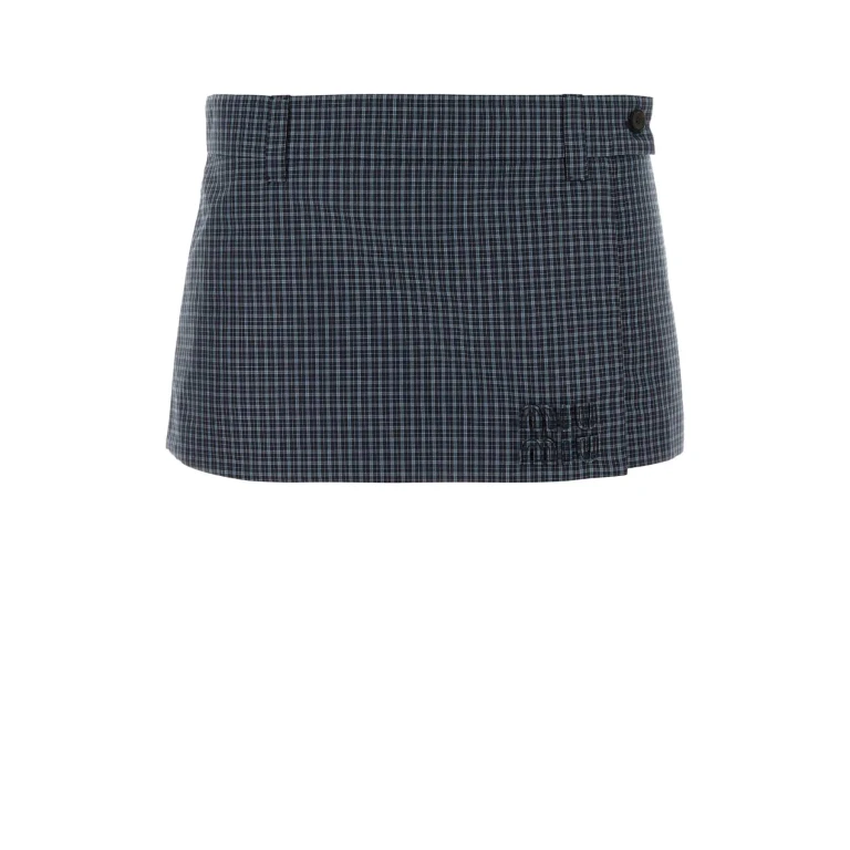 Miu Miu Embroidered Nylon Blend Pant-skirt
