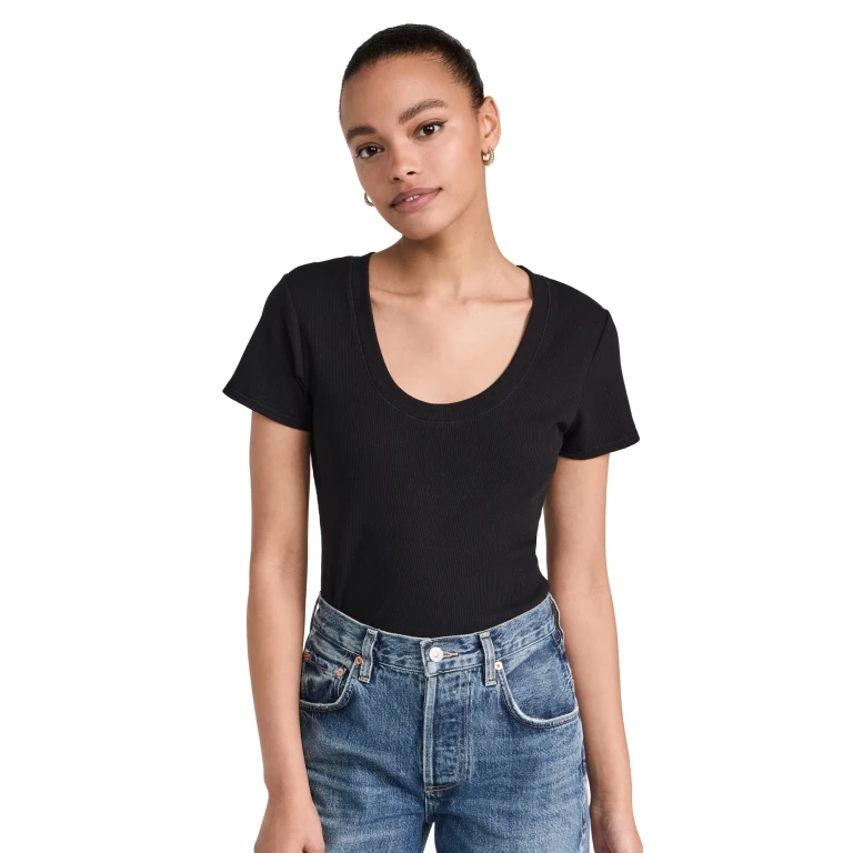 Z Supply Sirena Short Sleeve Tee Black XS