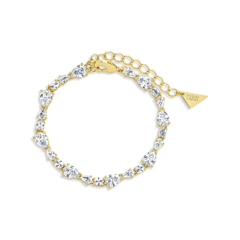 Sterling Forever Wyatt Cubic Zirconia Tennis Bracelet