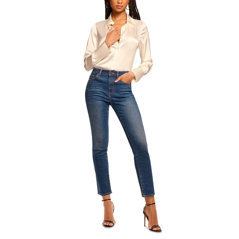 Ramy Brook Harlow High-Rise Skinny Jeans in Medium Wash