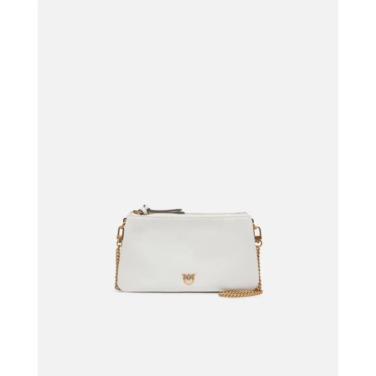 Pinko - Petit sac à bandoulière Mini Double Bag en cuir