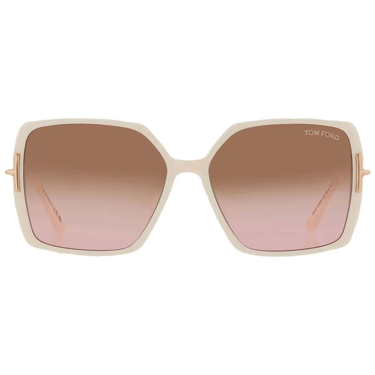 Tom Ford Joanna Brown Gradient Butterfly Ladies Sunglasses FT1039-F 25F 59