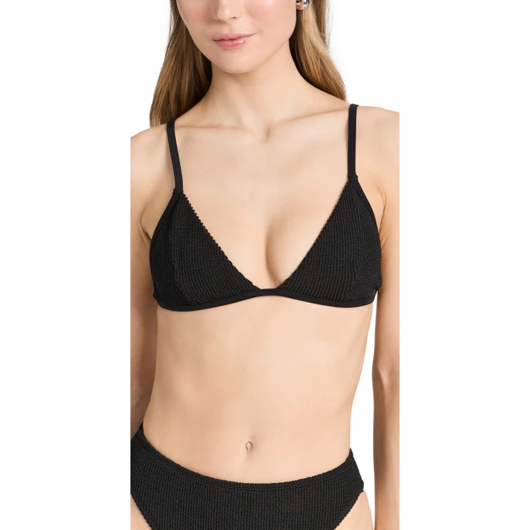 Good American Always Fits Bikini Top Black001 4XL