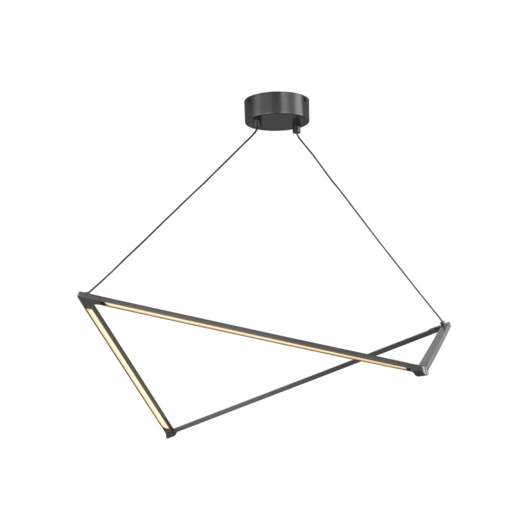 Gunmetal LED Linear Suspension from the Balto Collection