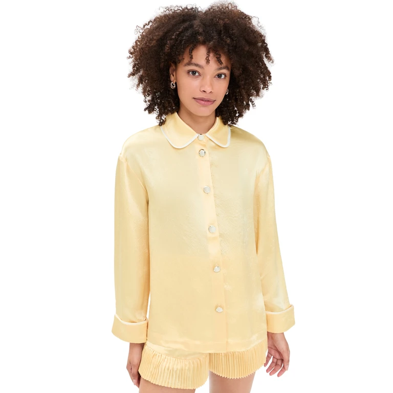 MAUDE CLUB Porter Top Butter Yellow S