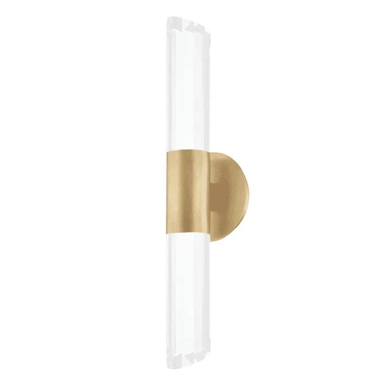 Hudson Valley Rowe 2-Light Wall Sconce in Aged Brass - 6052-AGB