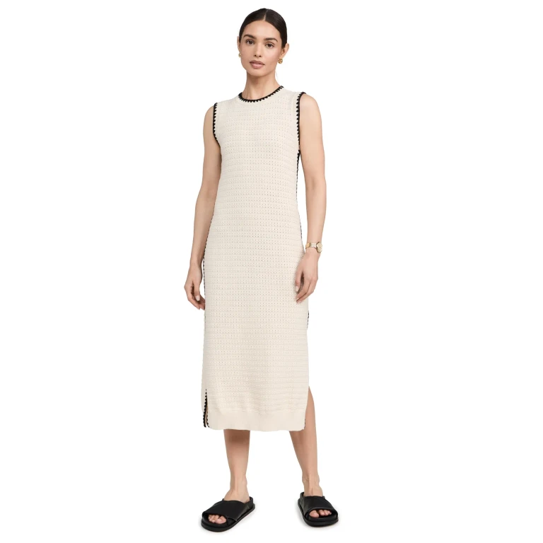 Varley Dwight Tank Knit Dress Birch XL