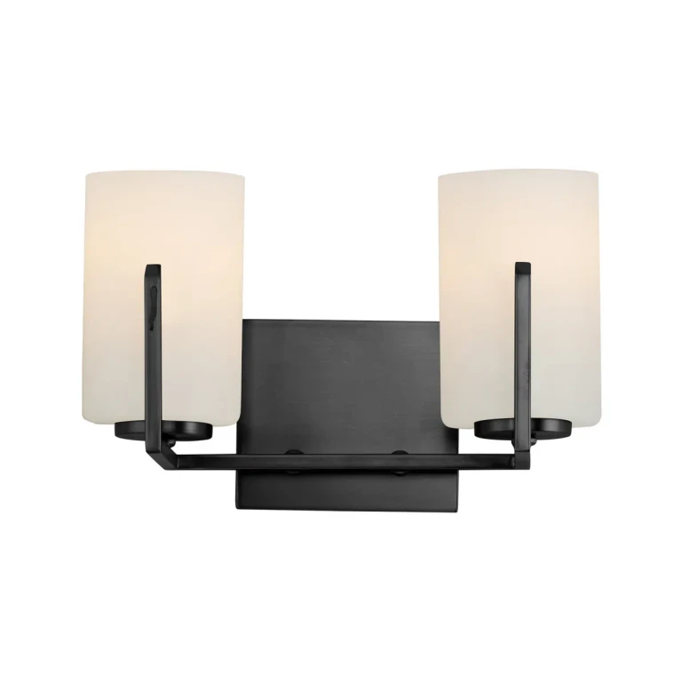 Black Two Light Bath Vanity from the Dart Collection