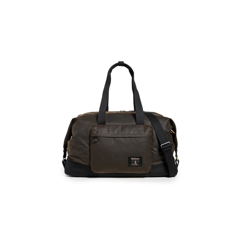 Barbour Field Wax Duffle Bag Olive/Black One Size