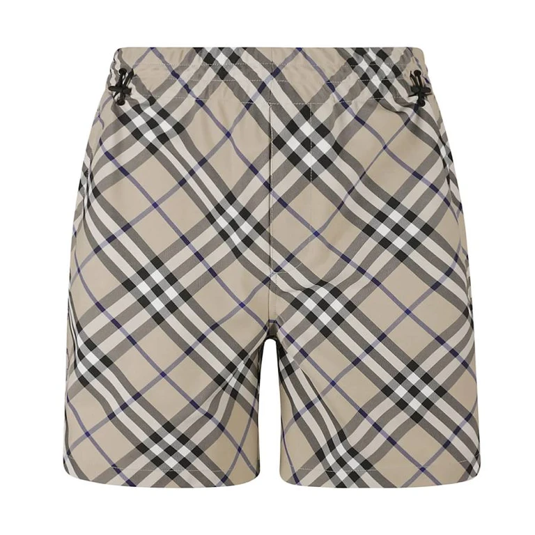 Burberry Mens Check Pattern Shorts